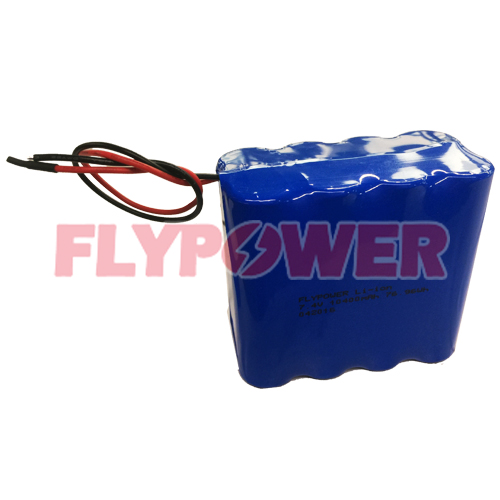 7.4V 10400mAh 18650 Li-ion battery pack 